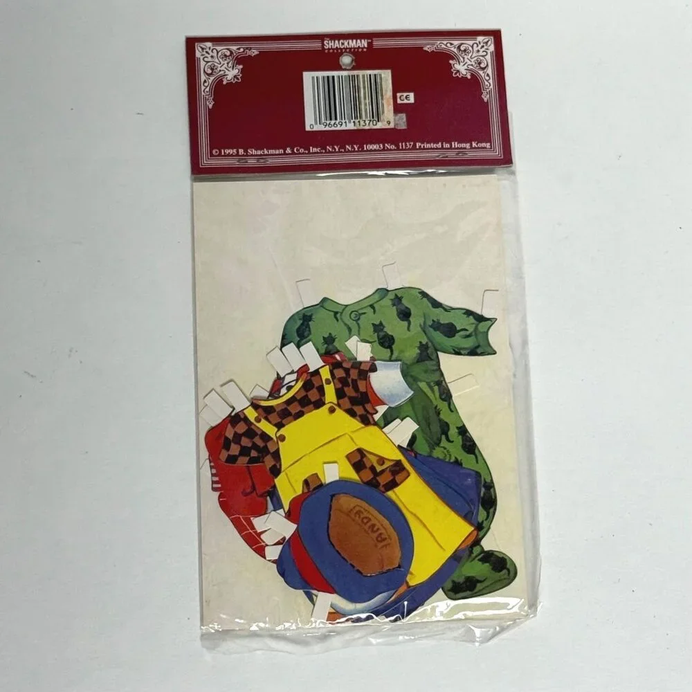 Raggedy Andy Cutout Paper Doll Set Vintage 90's